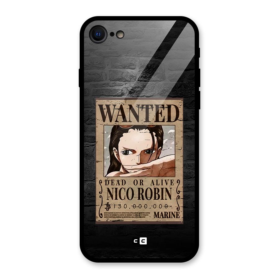 Nico Robin Wanted Glass Back Case for iPhone SE 2022