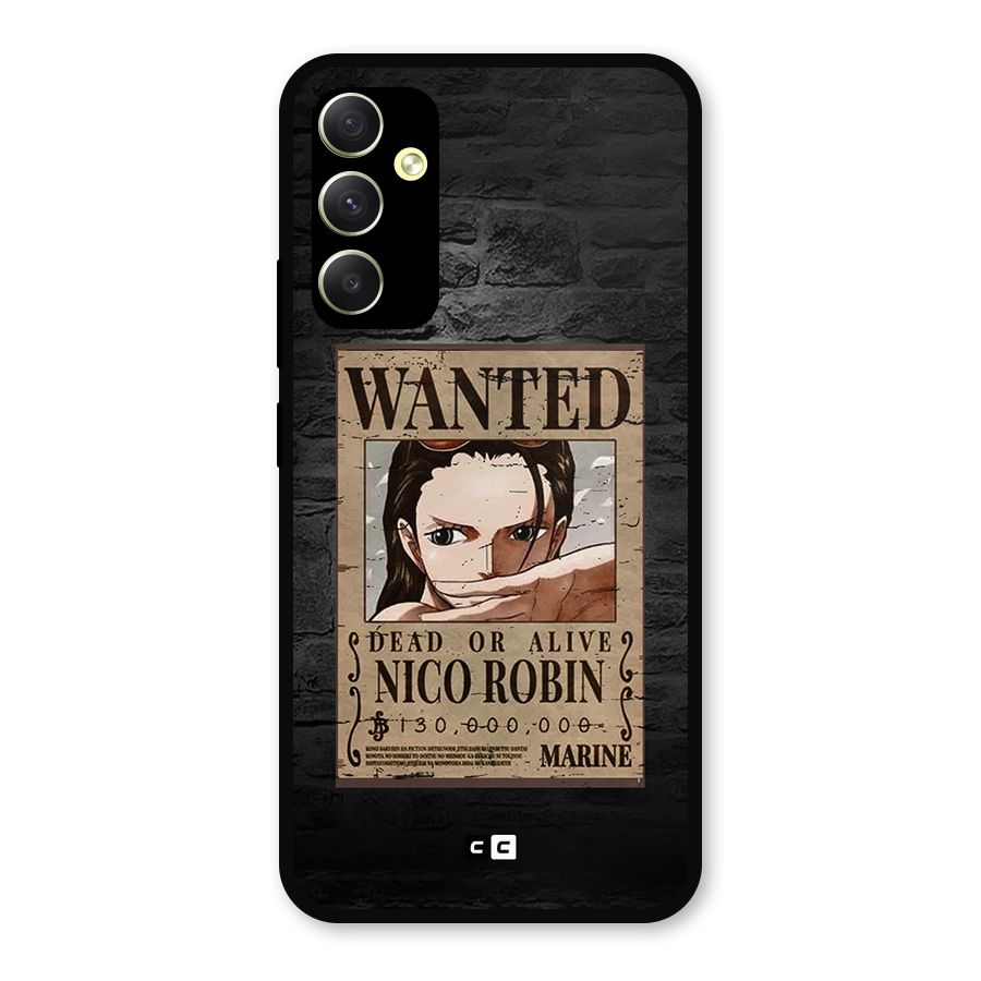 Nico Robin Wanted Metal Back Case for Galaxy A34