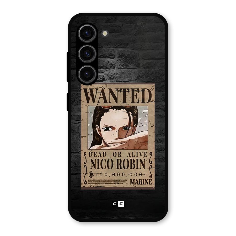 Nico Robin Wanted Metal Back Case for Galaxy S23