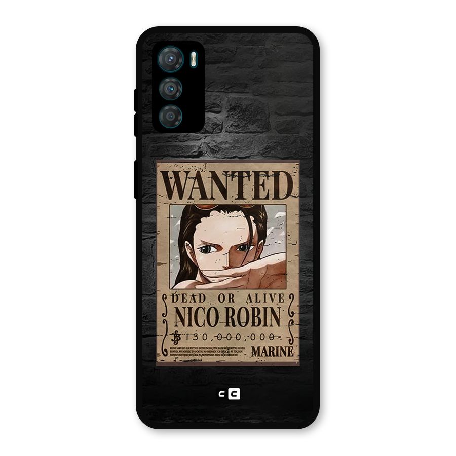 Nico Robin Wanted Metal Back Case for Moto G42