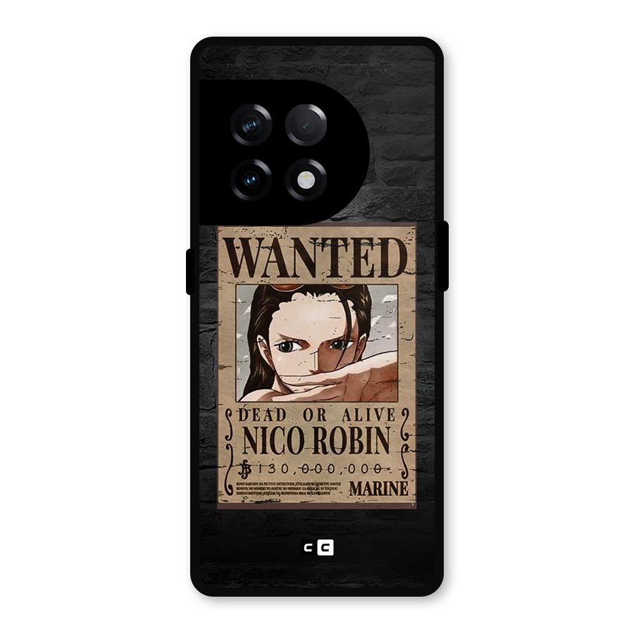 Nico Robin Wanted Metal Back Case for OnePlus 11R