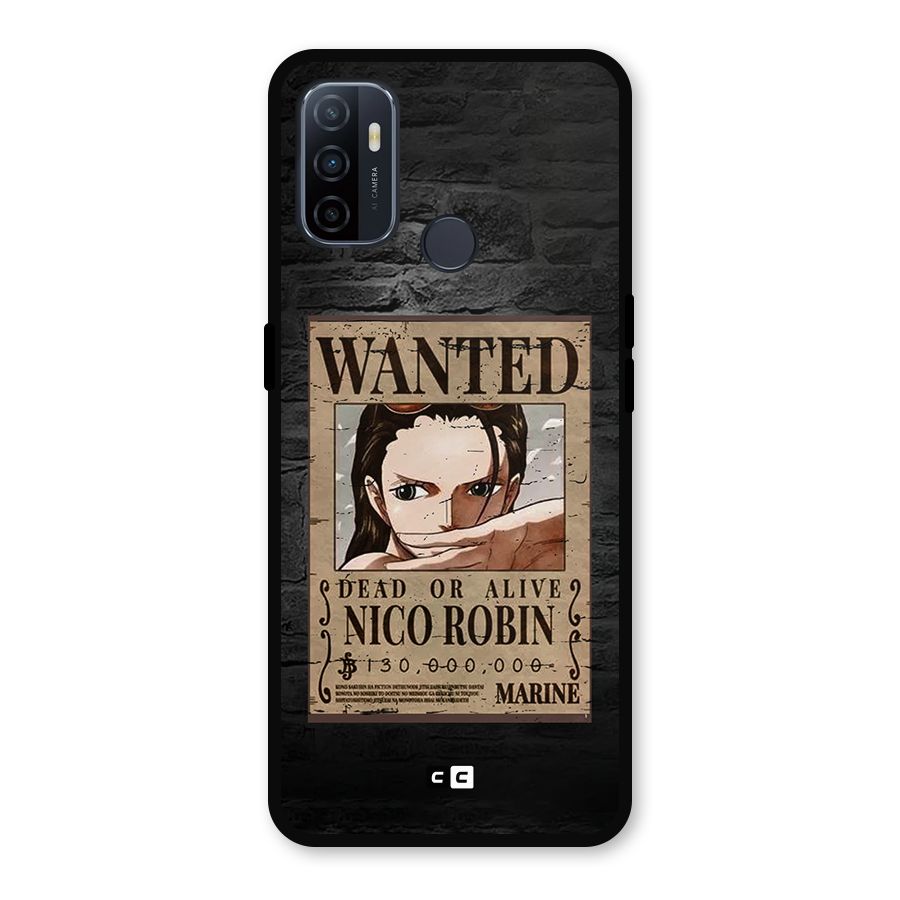 Nico Robin Wanted Metal Back Case for Oppo A53