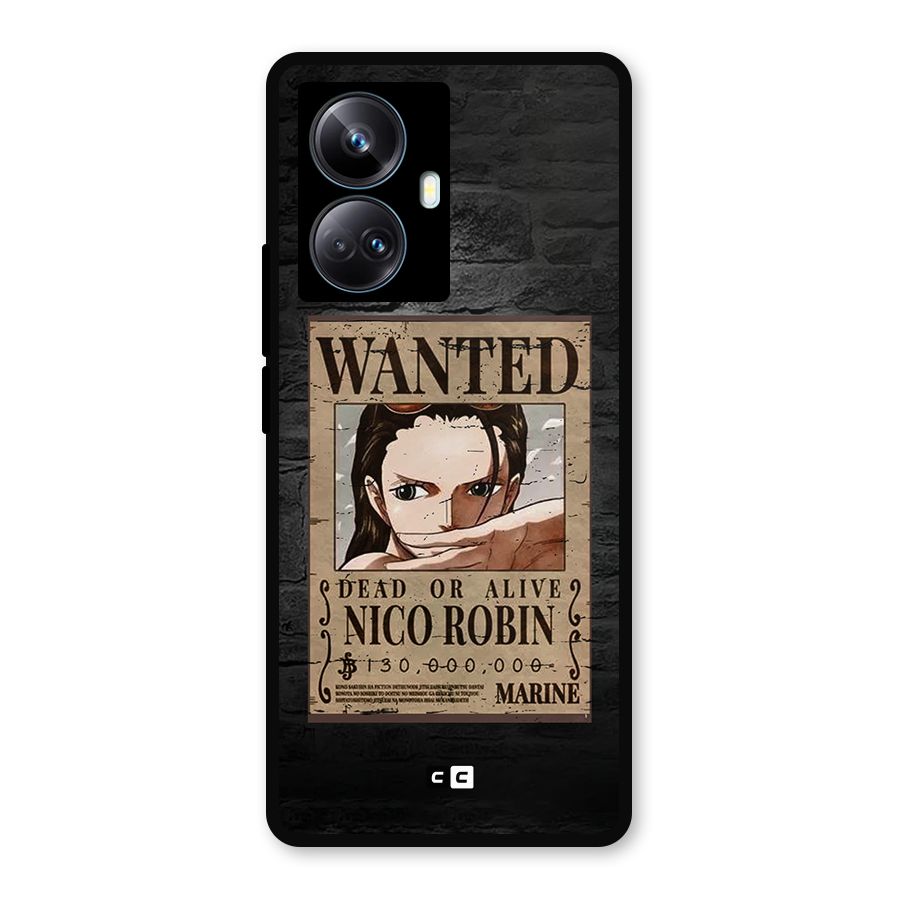 Nico Robin Wanted Metal Back Case for Realme 10 Pro Plus