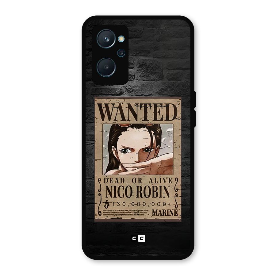 Nico Robin Wanted Metal Back Case for Realme 9i