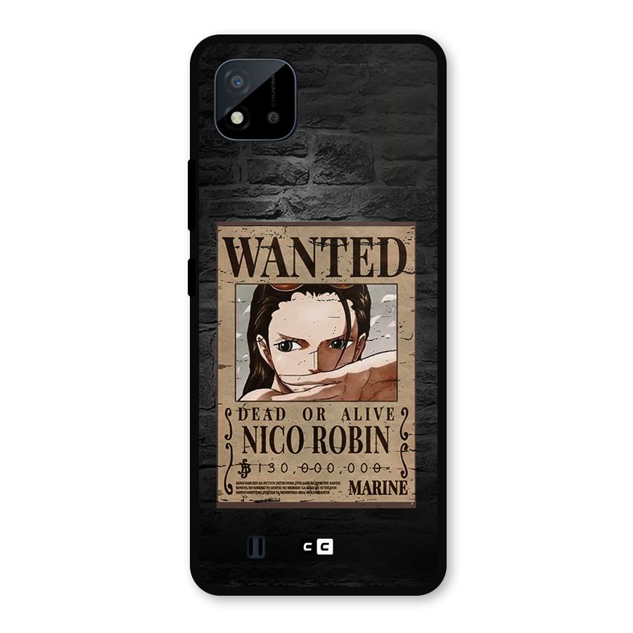 Nico Robin Wanted Metal Back Case for Realme C11 2021