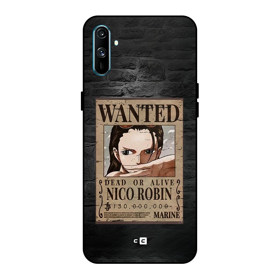 Nico Robin Wanted Metal Back Case for Realme C3
