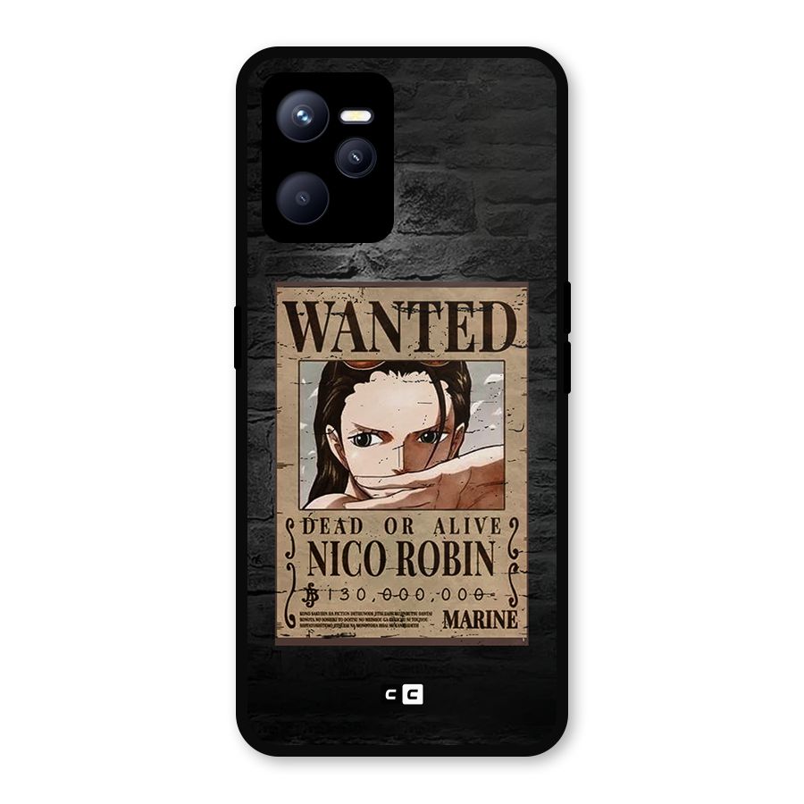 Nico Robin Wanted Metal Back Case for Realme C35