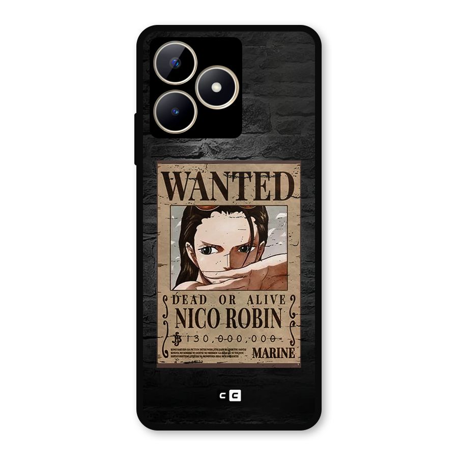 Nico Robin Wanted Metal Back Case for Realme C53