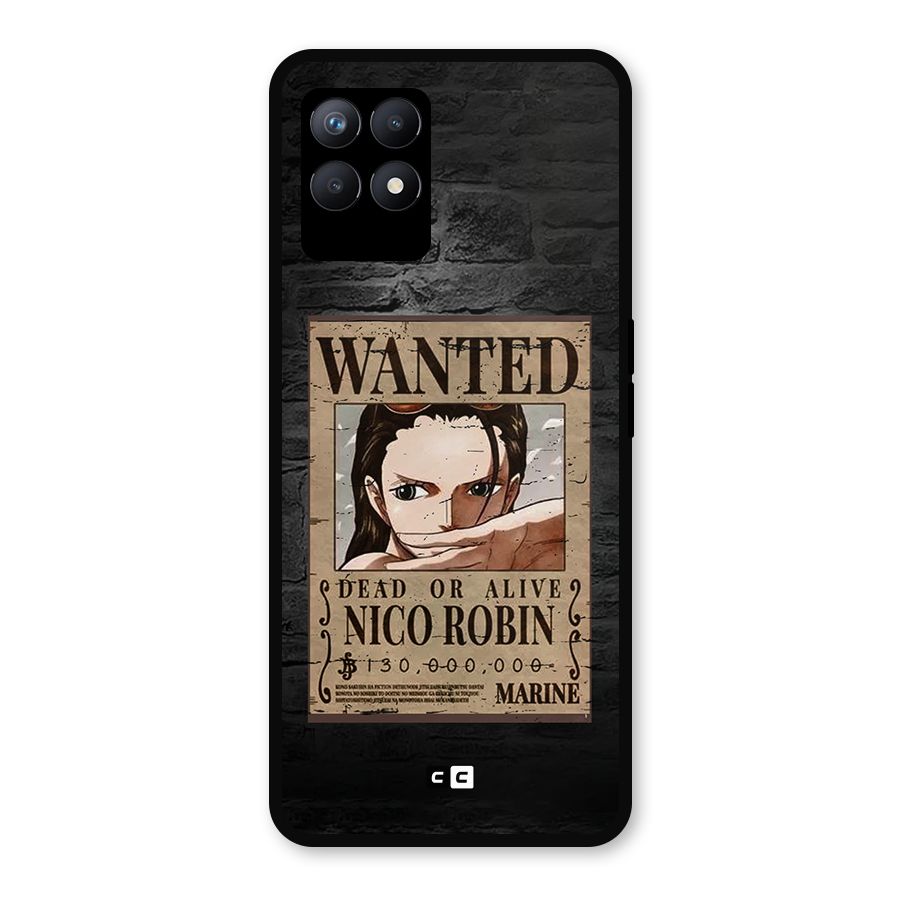 Nico Robin Wanted Metal Back Case for Realme Narzo 50