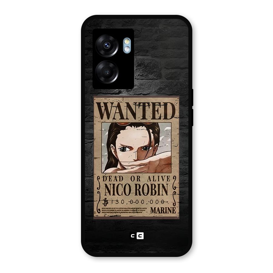 Nico Robin Wanted Metal Back Case for Realme Narzo 50 5G
