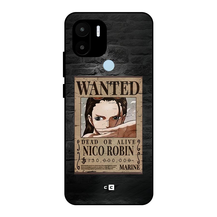 Nico Robin Wanted Metal Back Case for Redmi A2+