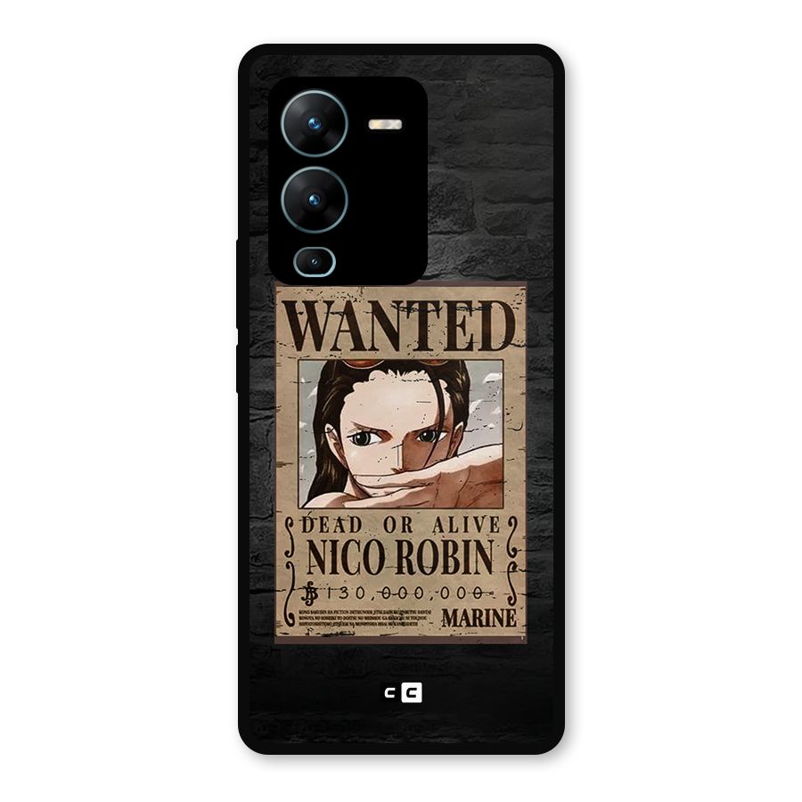 Nico Robin Wanted Metal Back Case for Vivo V25 Pro