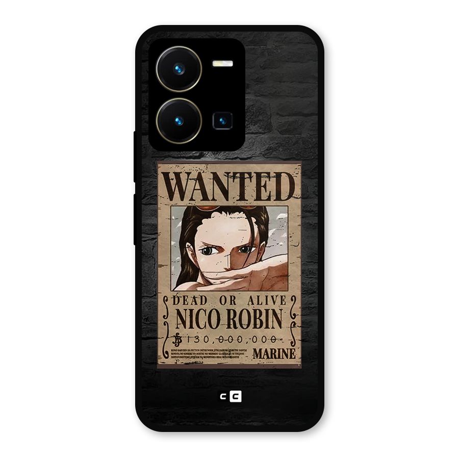 Nico Robin Wanted Metal Back Case for Vivo Y35