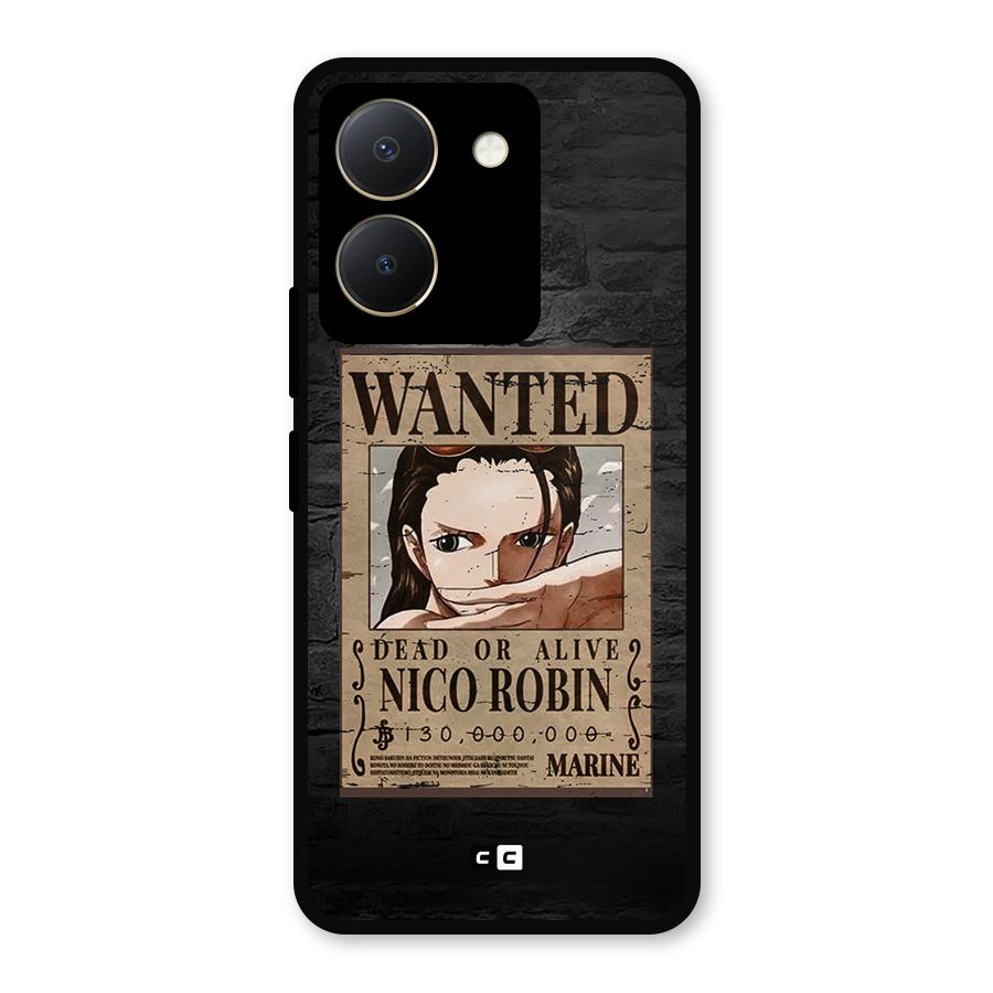 Nico Robin Wanted Metal Back Case for Vivo Y36