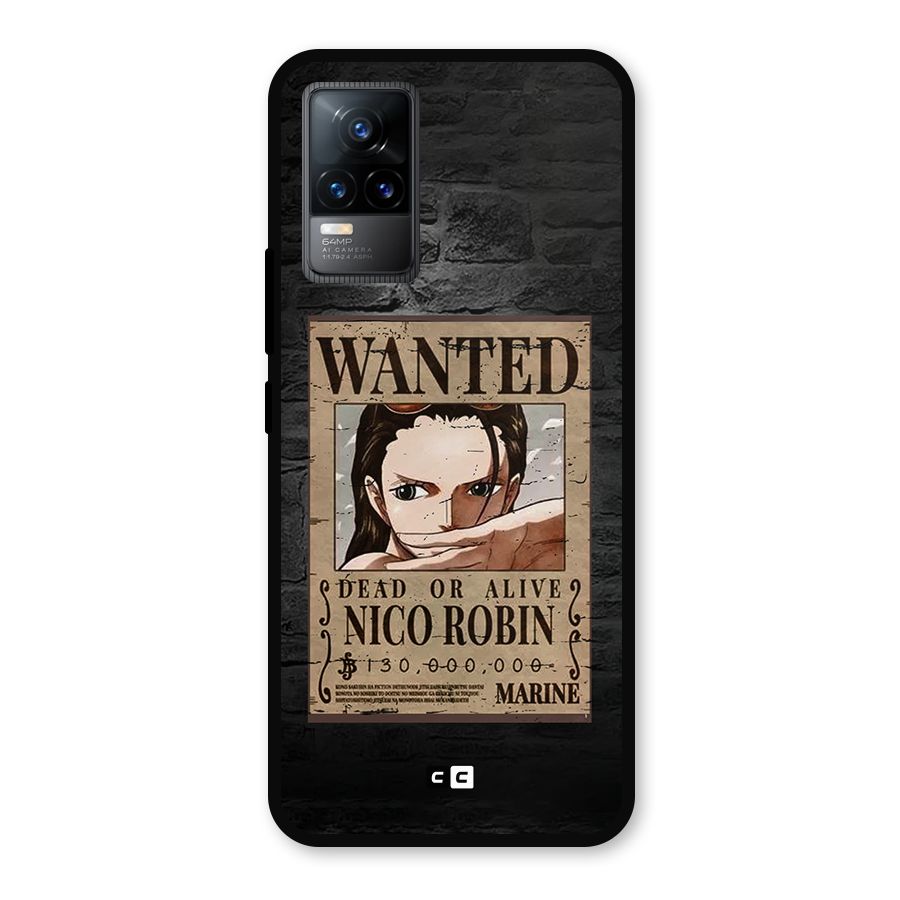 Nico Robin Wanted Metal Back Case for Vivo Y73
