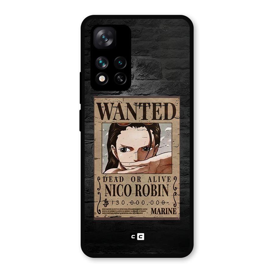 Nico Robin Wanted Metal Back Case for Xiaomi 11i Hypercharge 5G