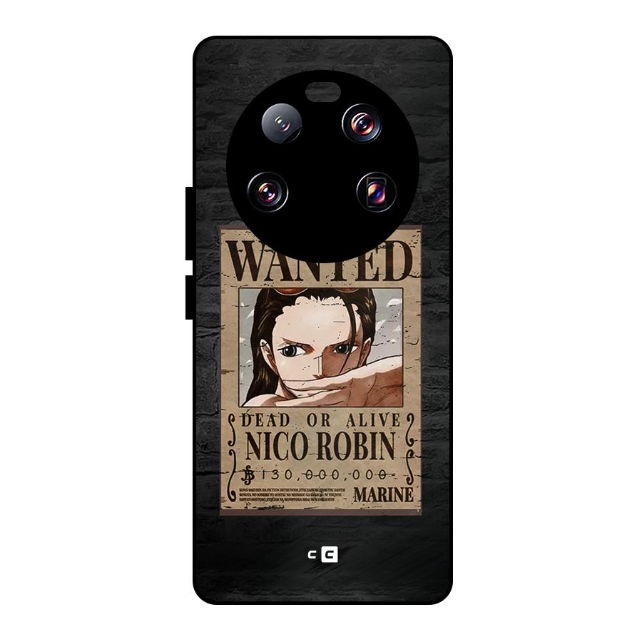 Nico Robin Wanted Metal Back Case for Xiaomi 13 Ultra