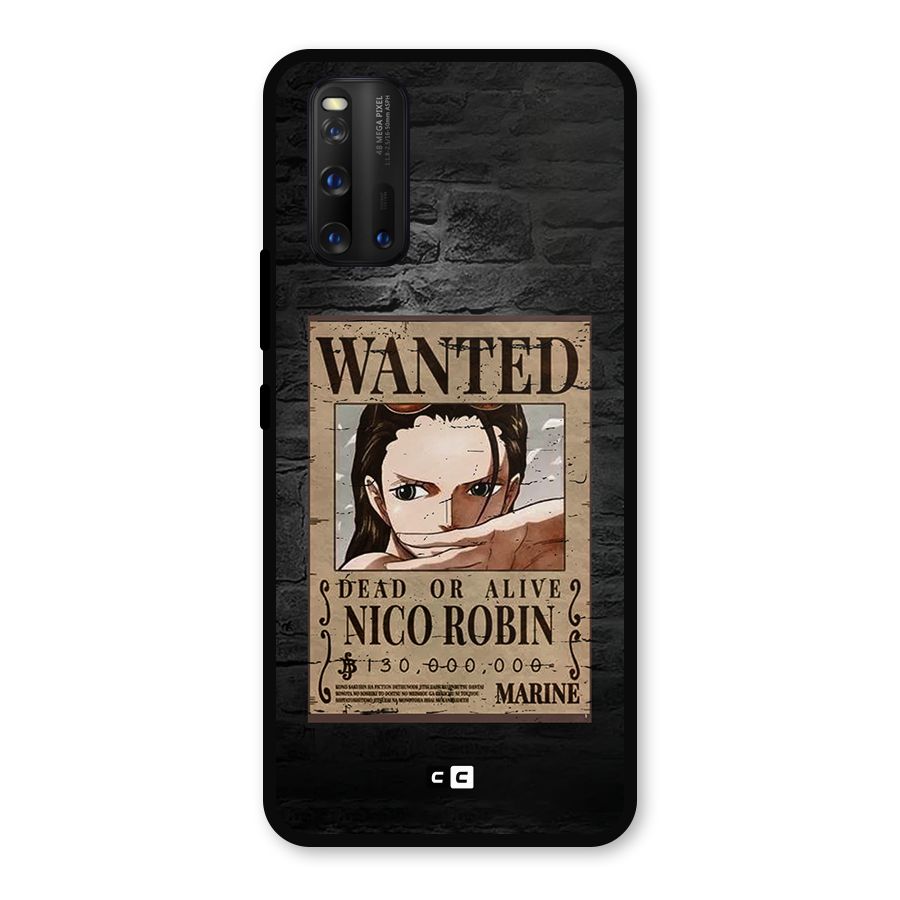 Nico Robin Wanted Metal Back Case for iQOO 3