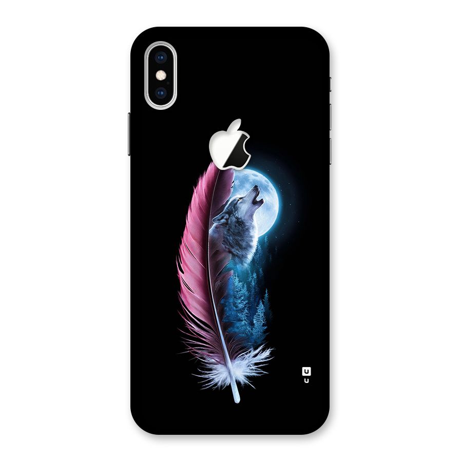Night Howler Back Case for iPhone XS Max Apple Cut