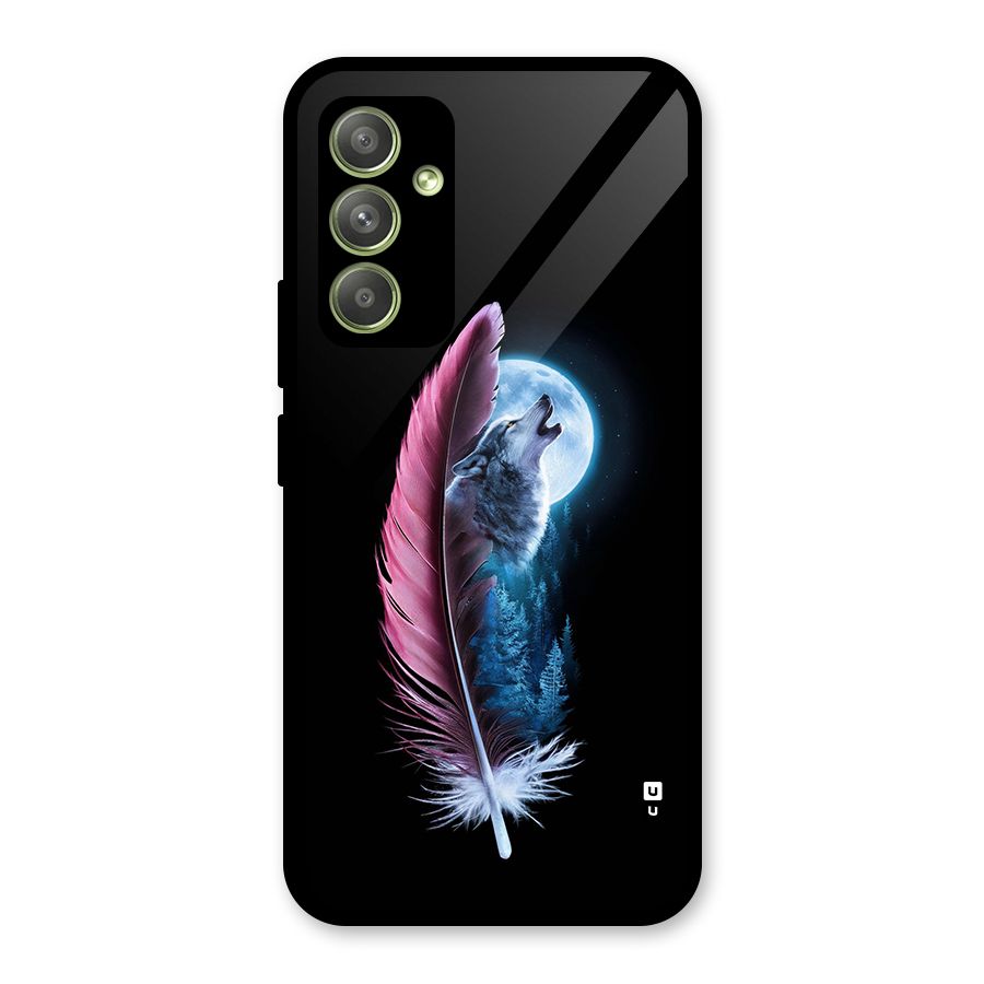 Night Howler Glass Back Case for Galaxy A54