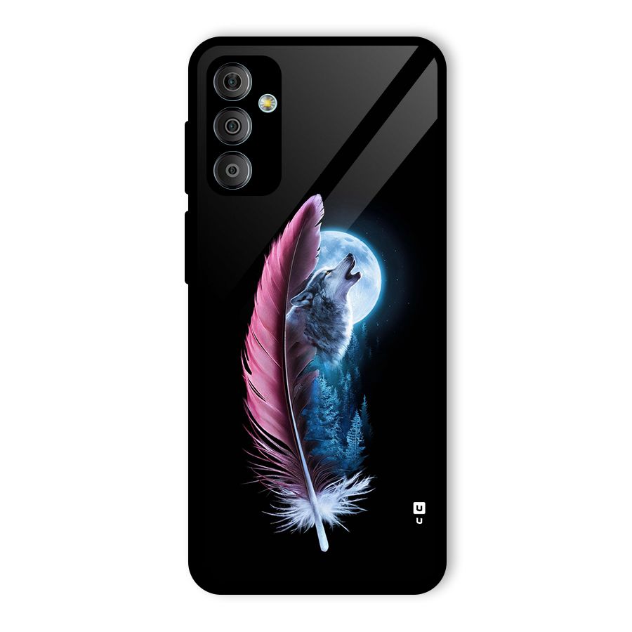Night Howler Glass Back Case for Galaxy F23
