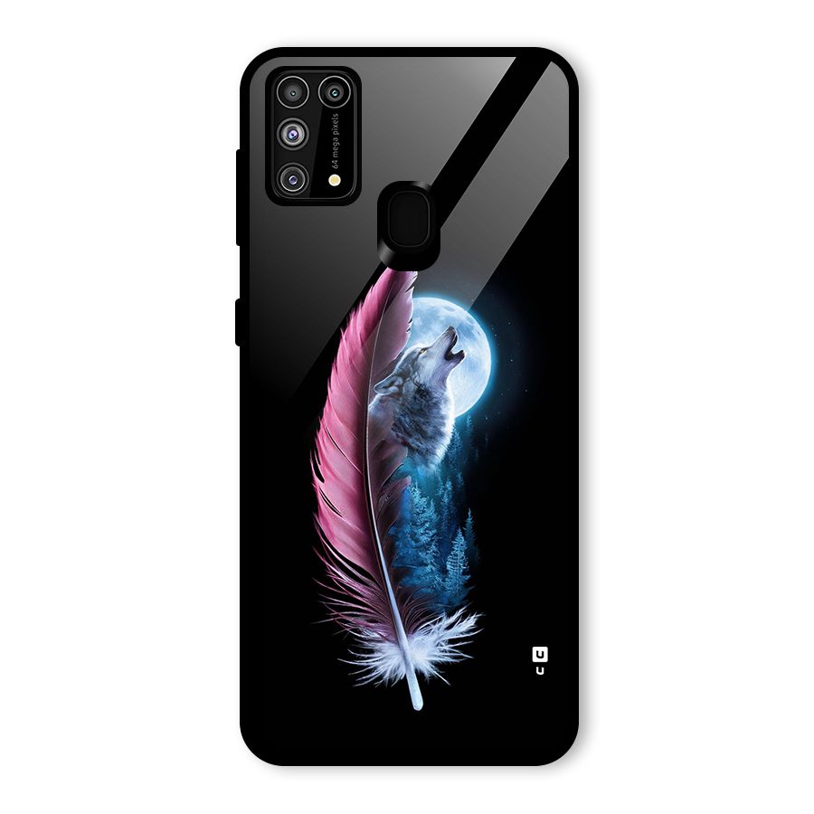 Night Howler Glass Back Case for Galaxy F41