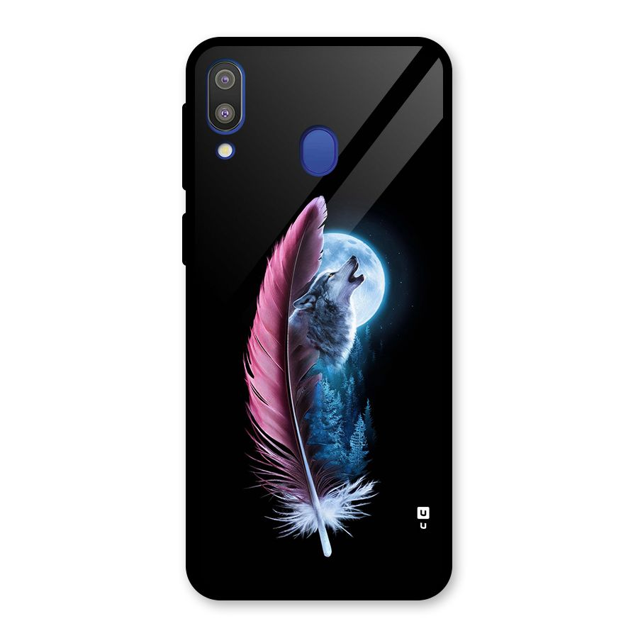 Night Howler Glass Back Case for Galaxy M20