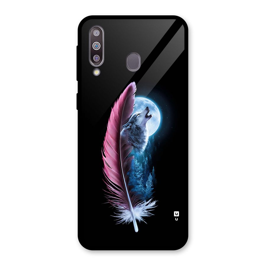 Night Howler Glass Back Case for Galaxy M30