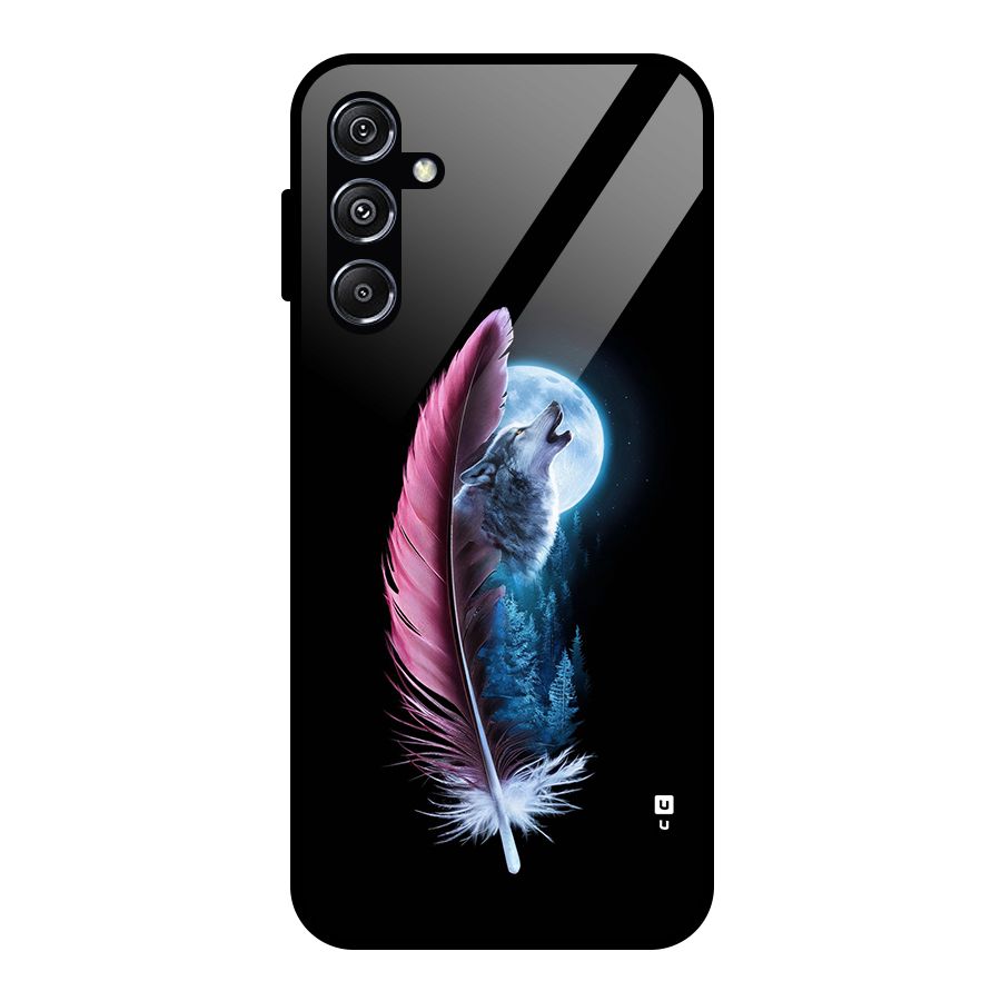 Night Howler Glass Back Case for Galaxy M34 5G