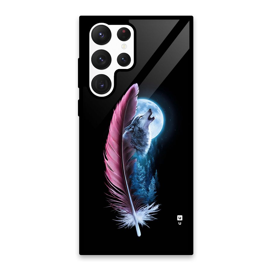 Night Howler Glass Back Case for Galaxy S22 Ultra 5G