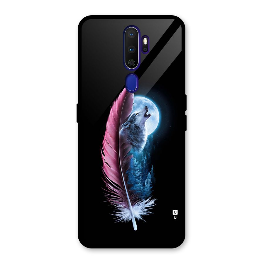 Night Howler Glass Back Case for Oppo A9 (2020)