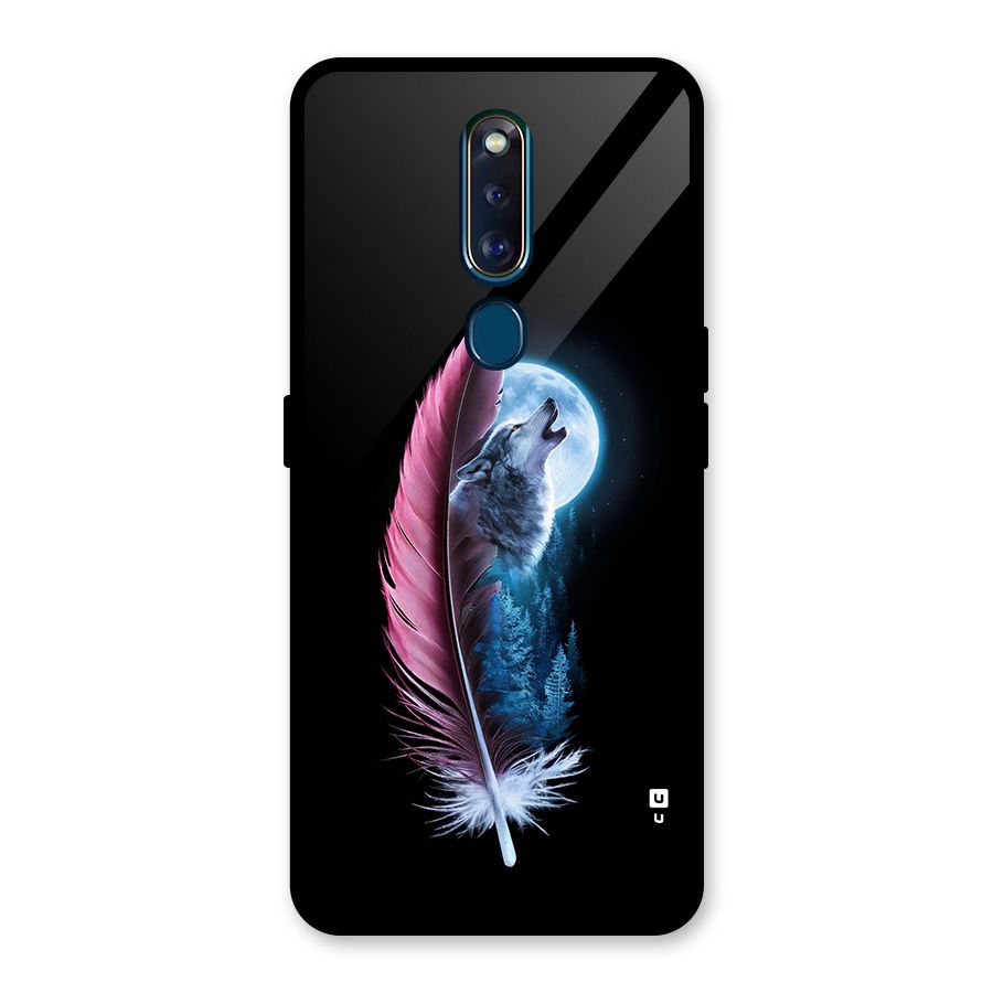 Night Howler Glass Back Case for Oppo F11 Pro