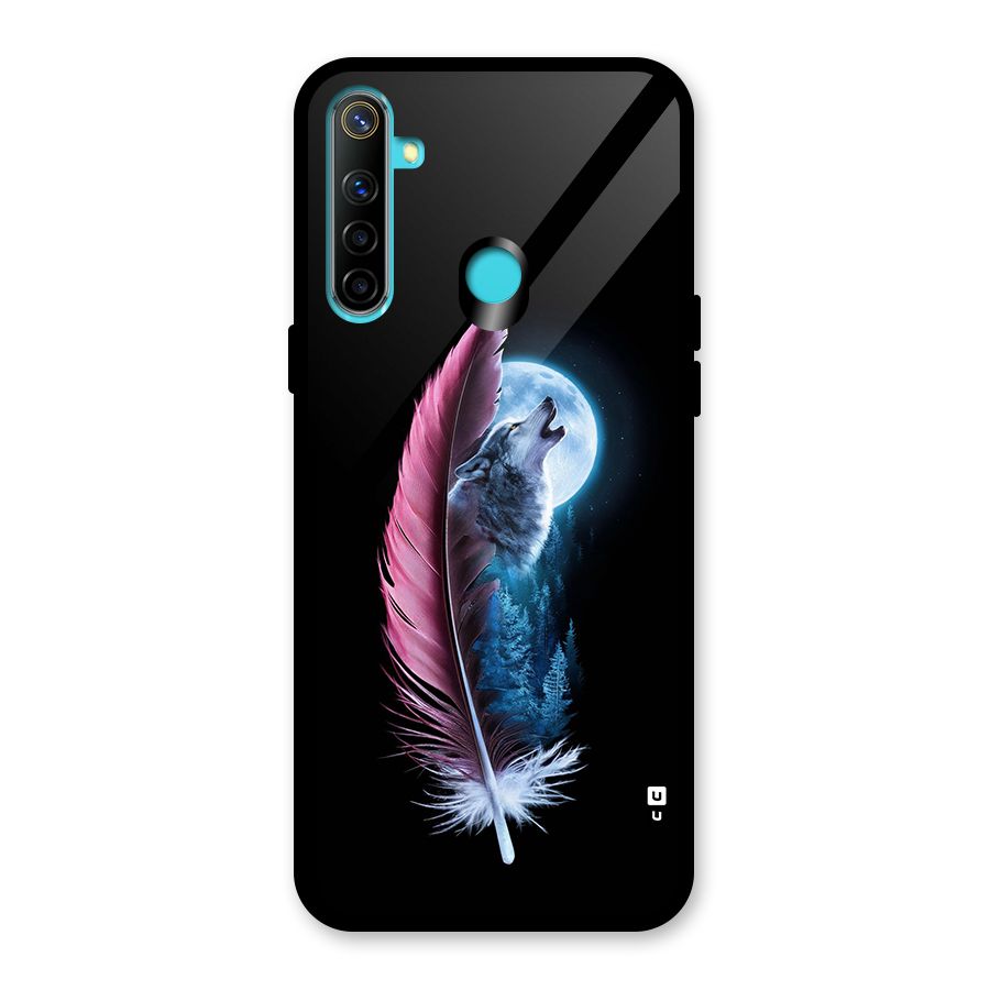 Night Howler Glass Back Case for Realme 5i