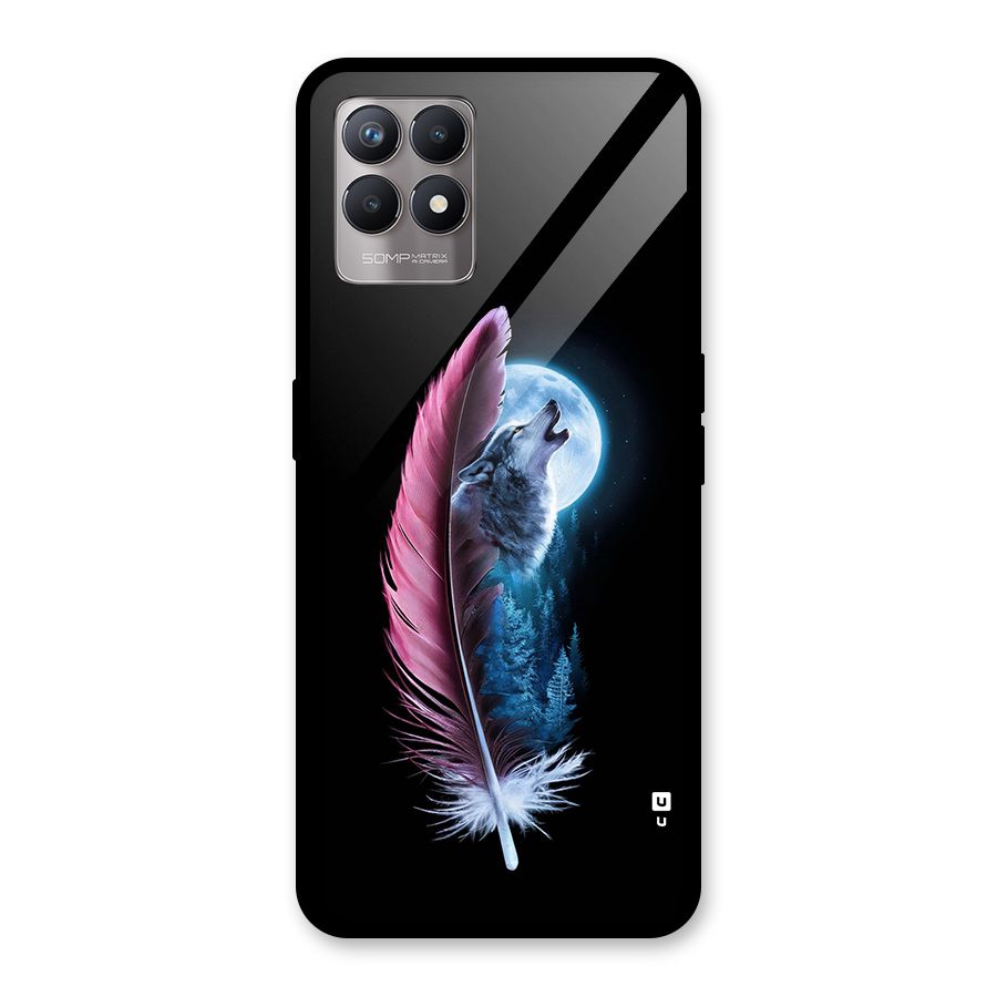 Night Howler Glass Back Case for Realme 8i