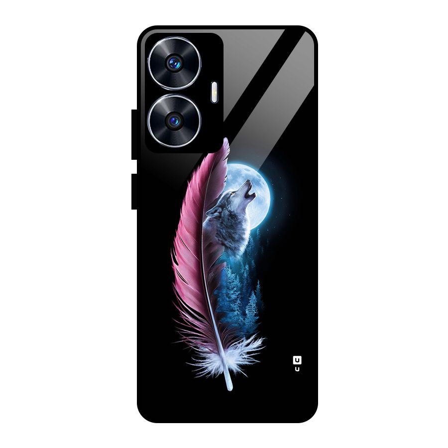 Night Howler Glass Back Case for Realme Narzo N55