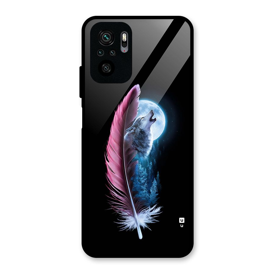 Night Howler Glass Back Case for Redmi Note 11 SE