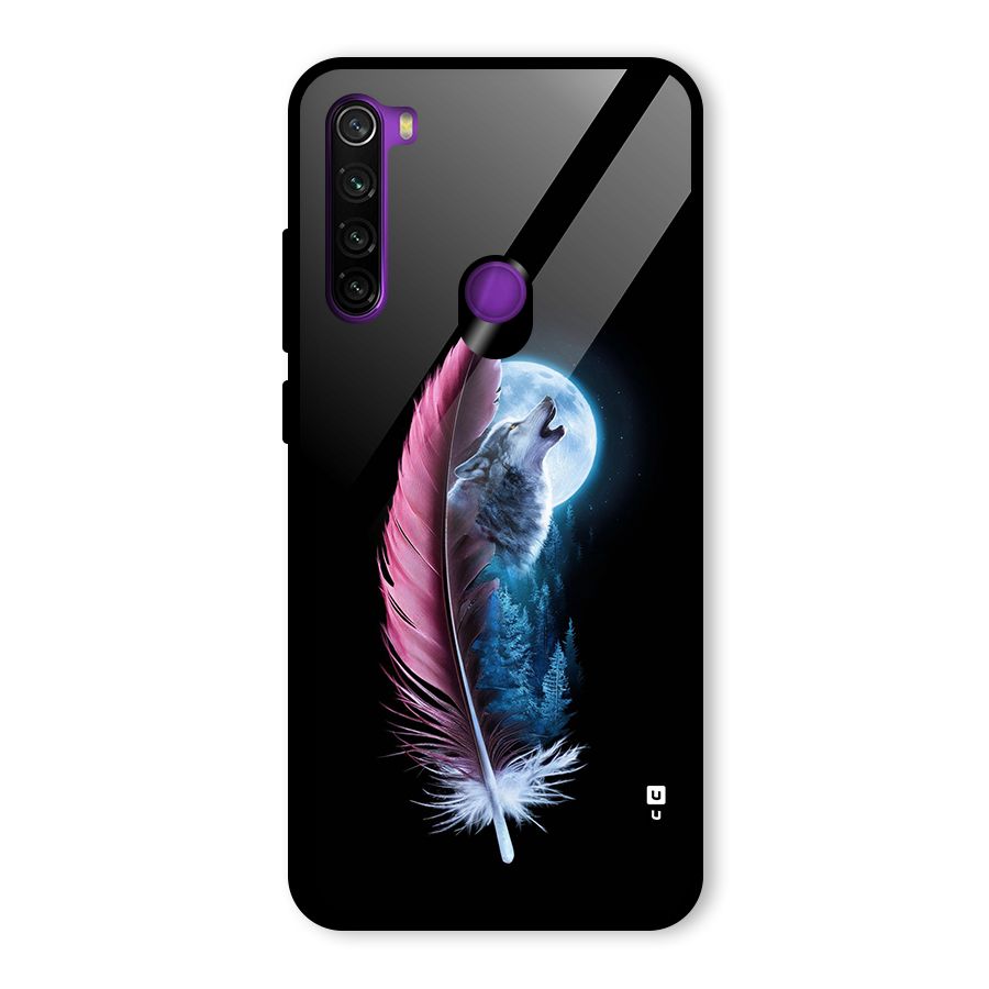 Night Howler Glass Back Case for Redmi Note 8