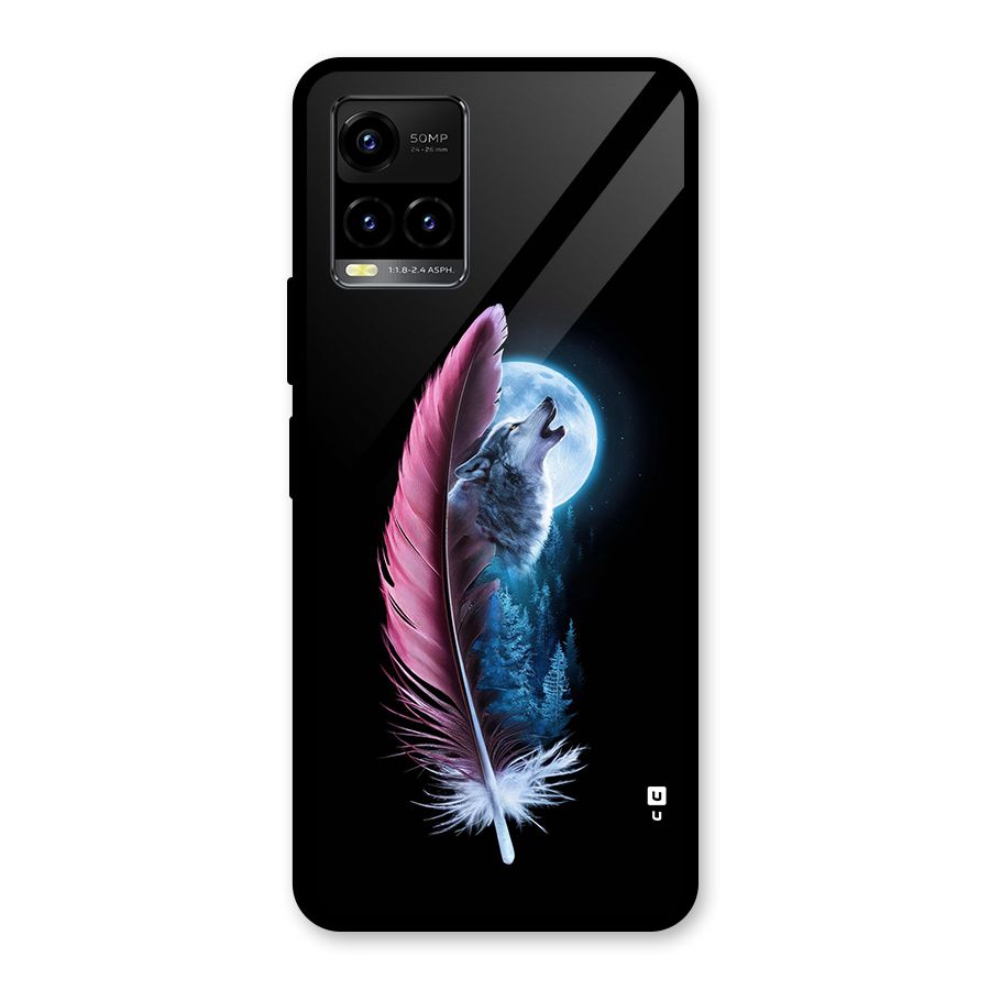 Night Howler Glass Back Case for Vivo Y21A