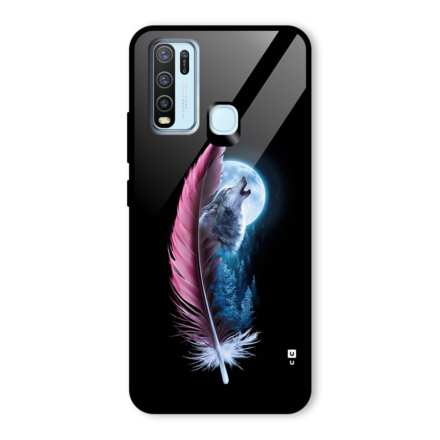 Night Howler Glass Back Case for Vivo Y30