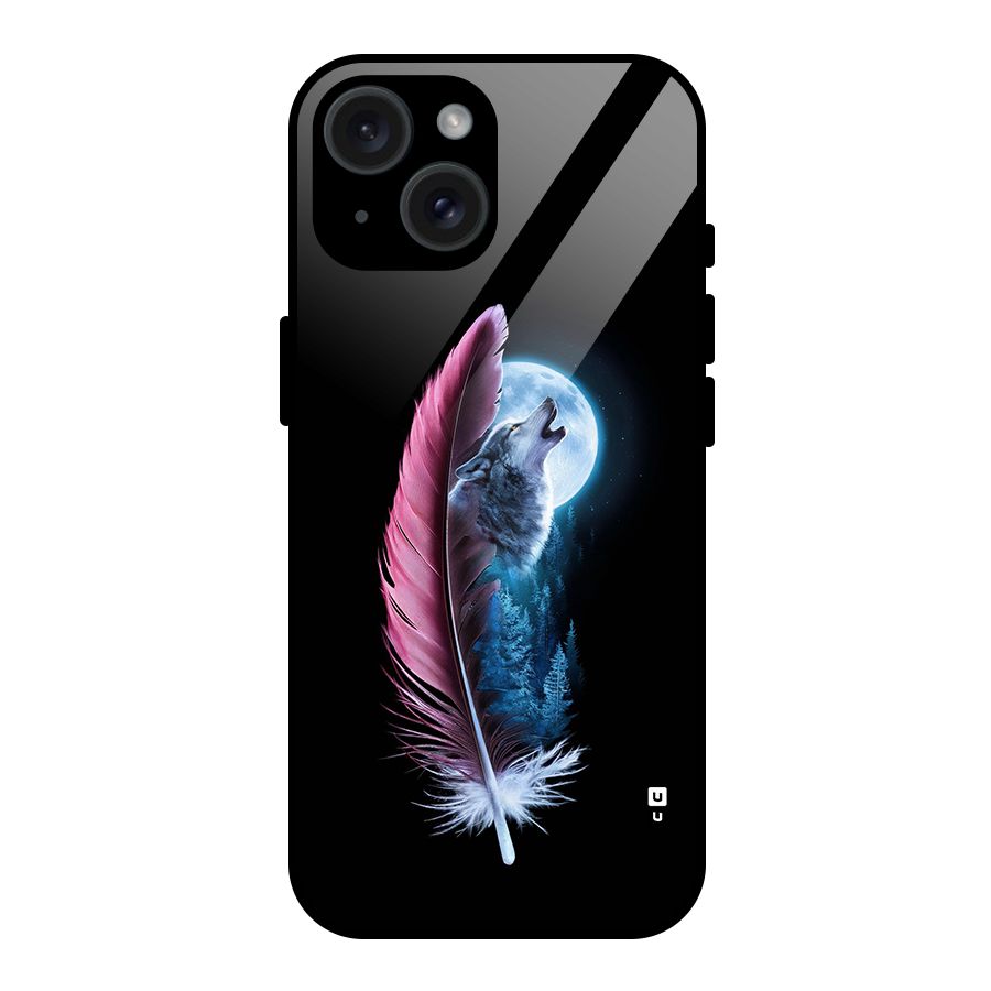 Night Howler Glass Back Case for iPhone 15