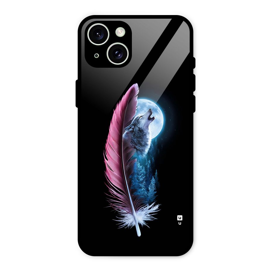 Night Howler Glass Back Case for iPhone 15 Plus