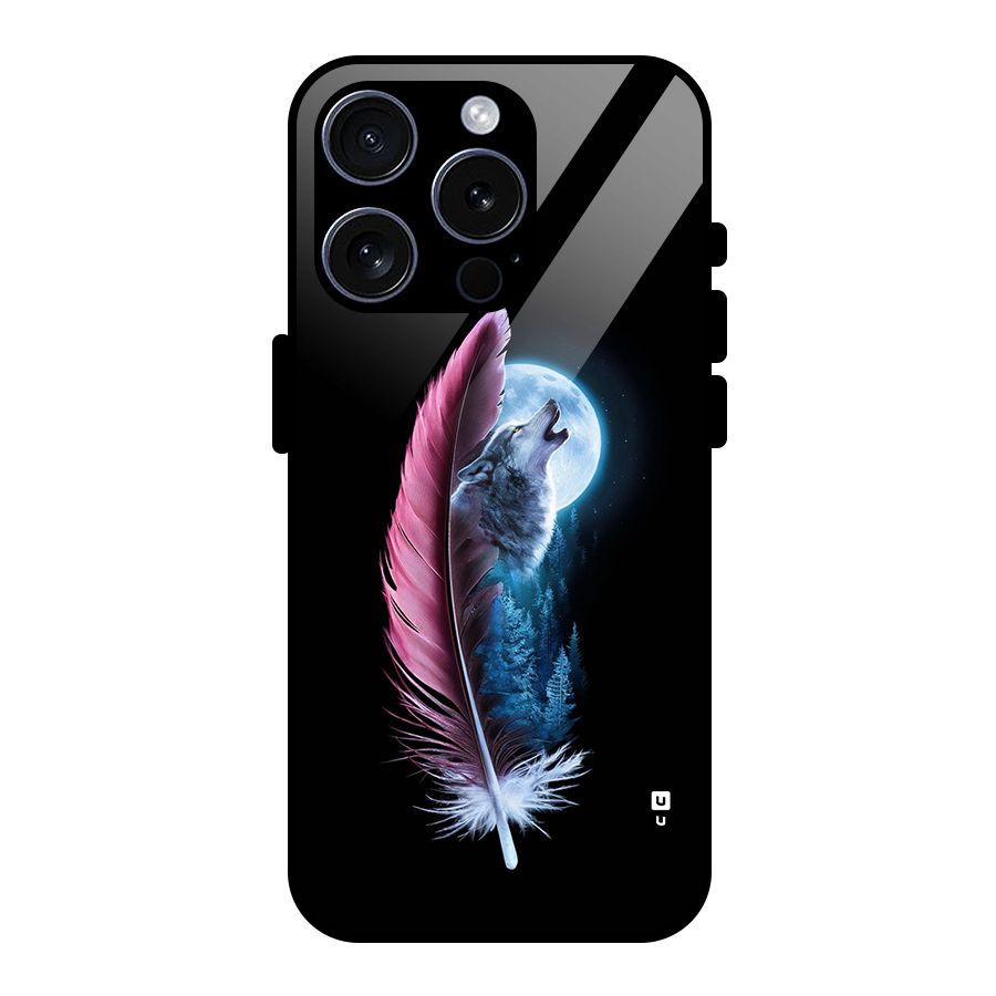 Night Howler Glass Back Case for iPhone 15 Pro