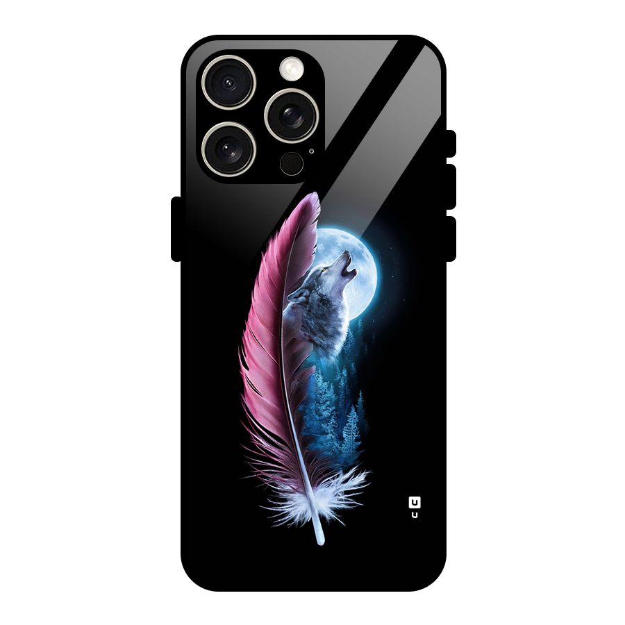 Night Howler Glass Back Case for iPhone 15 Pro Max