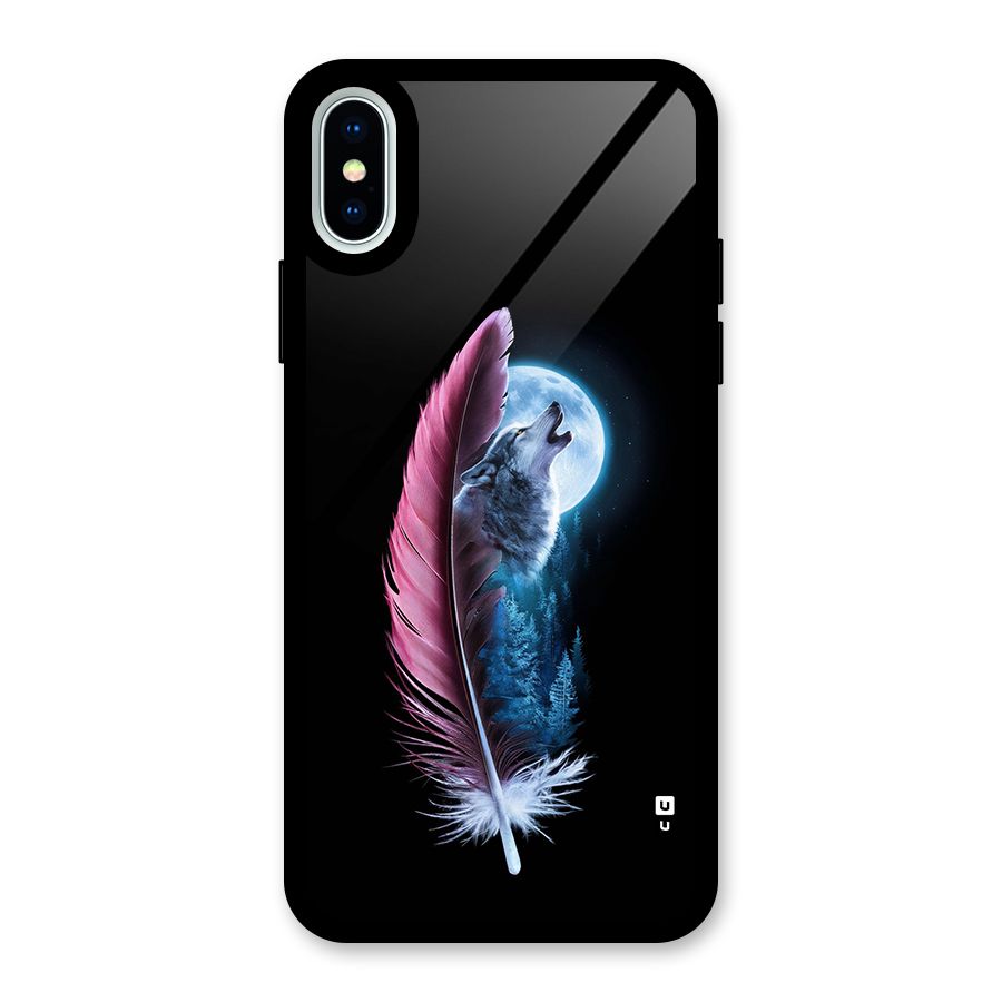 Night Howler Glass Back Case for iPhone XS