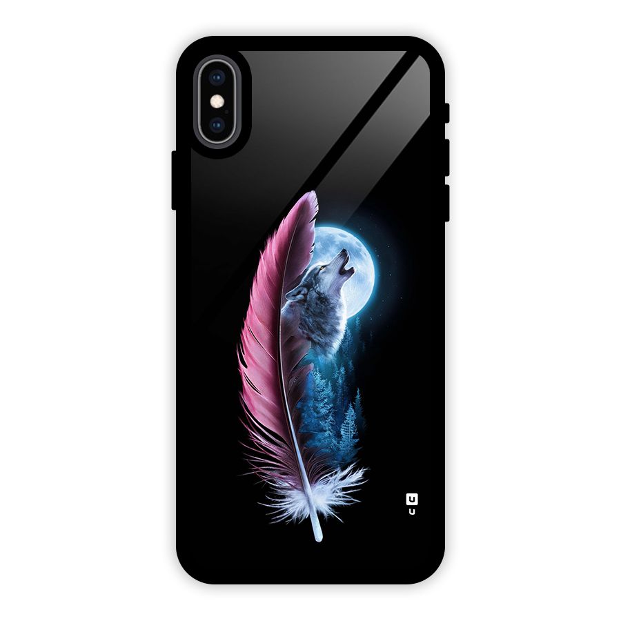 Night Howler Glass Back Case for iPhone XS Max