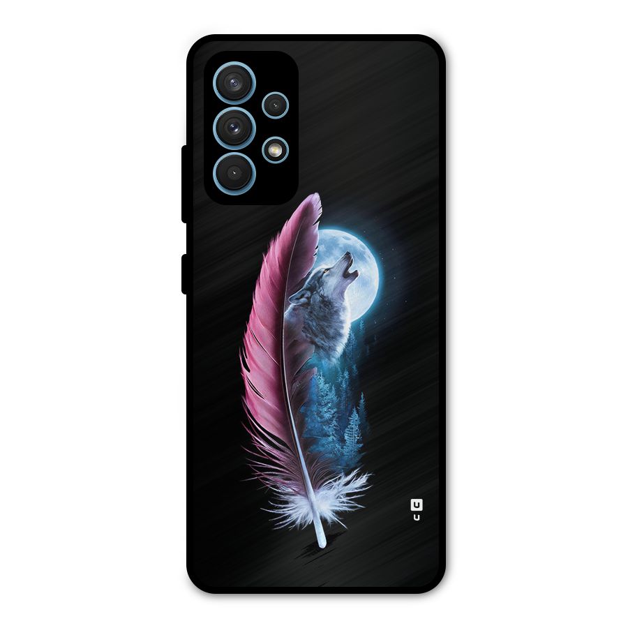 Night Howler Metal Back Case for Galaxy A32