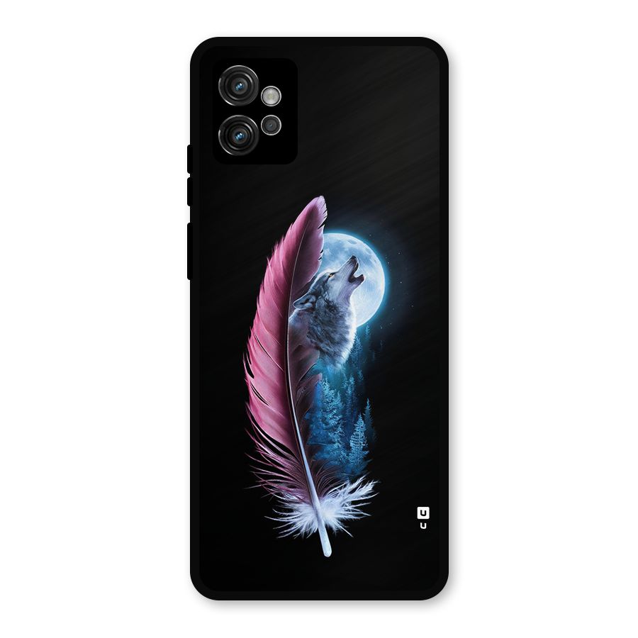 Night Howler Metal Back Case for Moto G32