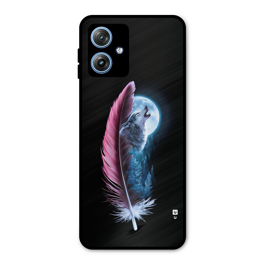 Night Howler Metal Back Case for Moto G54