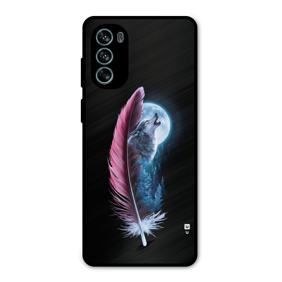 Night Howler Metal Back Case for Moto G62