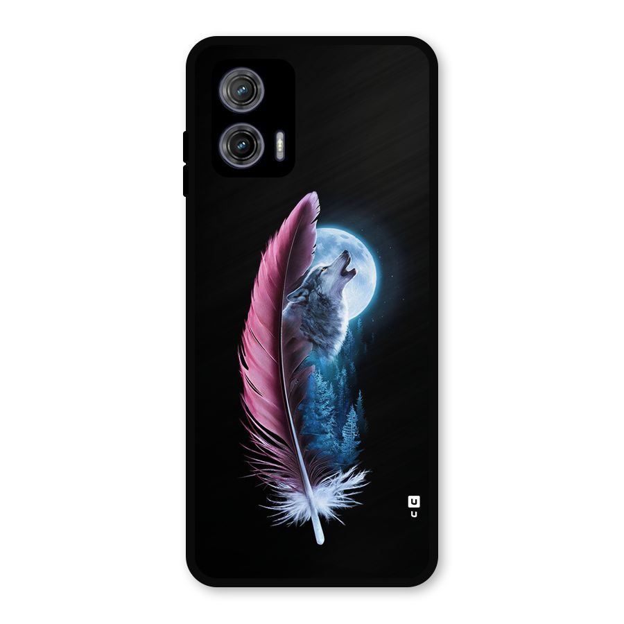 Night Howler Metal Back Case for Moto G73